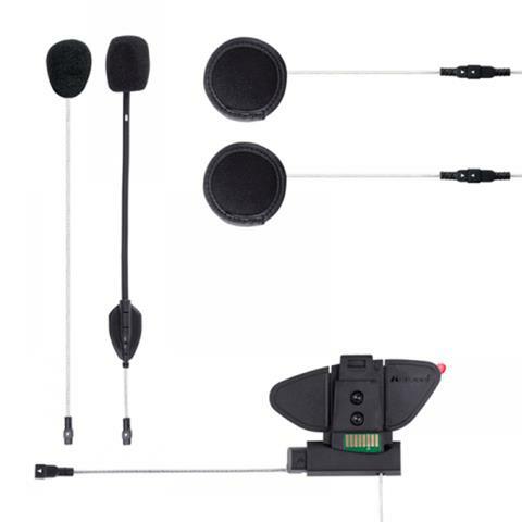 BT Mini AUDIO KIT 2xsłuchawka+2xmikrofon +uchwyt klejony+przykręcane mocowanie ślizgowe