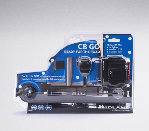 RADIO CB MIDLAND CB-GO USB radio+antena  M-MINI USB+LC-29 AM/FM GW