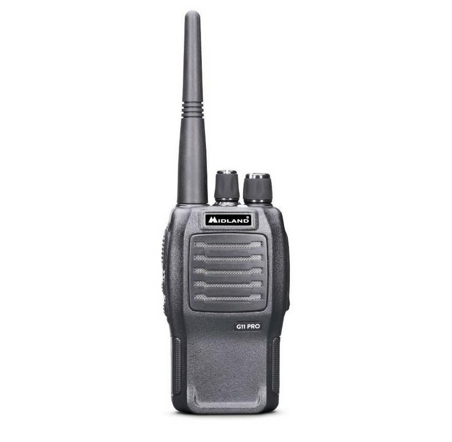 RADIO PMR MIDLAND G11 PRO 400-470MHz Vox 1600mAh Li-Ion 2-pin Kenwood