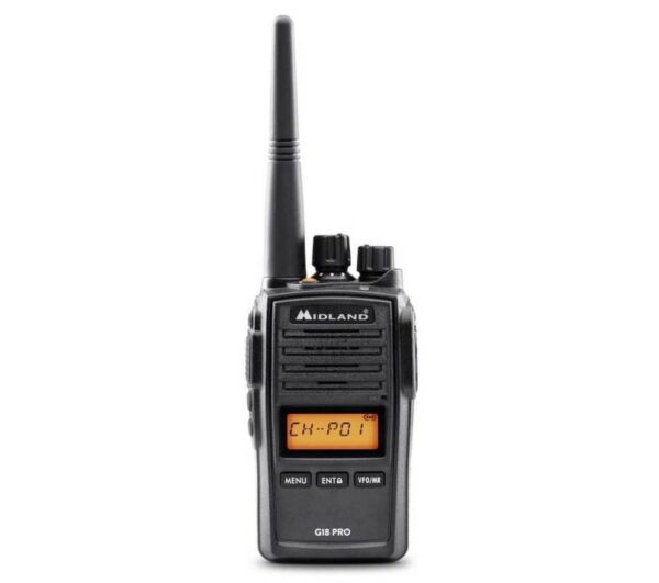 RADIO PMR MIDLAND G18 PRO IP67 Vox  scramble 1600mAh Li-Io 2-pin Motorola