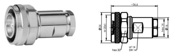 4.3-10M WTYK NA CNT-240/LMR240 skręcane  G30