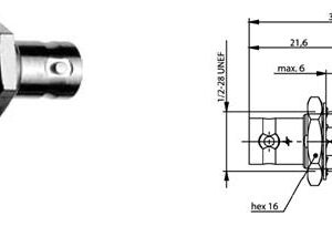 BNC-BNC REDUKCJA MONTAŻOWA F-F 75ohm