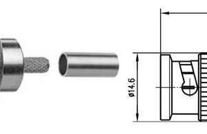 BNC-M WTYK UHD EASY GRIP G4 (RG-179 B/U  CR/CR