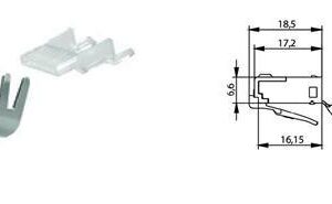 LF GNIAZDO RECEPTACLE 10-WAY U-79/U