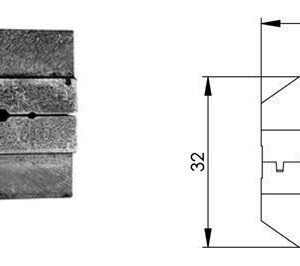 MATRYCA DO KONEKTORÓW RG 213/214/B9880 2-way die (HEX 2.54/10.90)