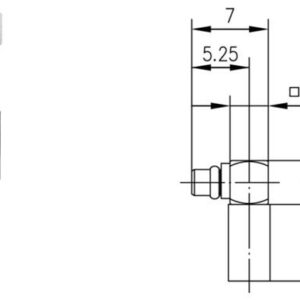 MMCX-M WTYK KĄTOWY NA RG-174/316