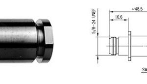 N-F GNIAZDO PANELOWE NA RG-213/214  lut/skręcane 4otwory IP67