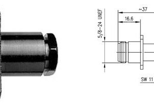 N-F GNIAZDO PANELOWE NA RG-58/223 skręc IP67 G1