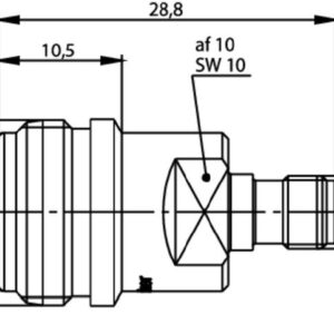 N-SMA REDUKCJA F-F pomiarowa 40dB/2GHz 30dB/6GHz 20dB/18GHz