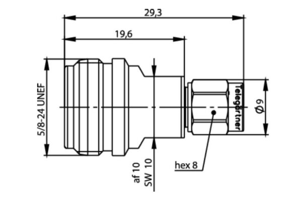 N-SMA REDUKCJA F-M pomiarowa 40dB/2GHz 33dB/6GHz 20dB/18GHz