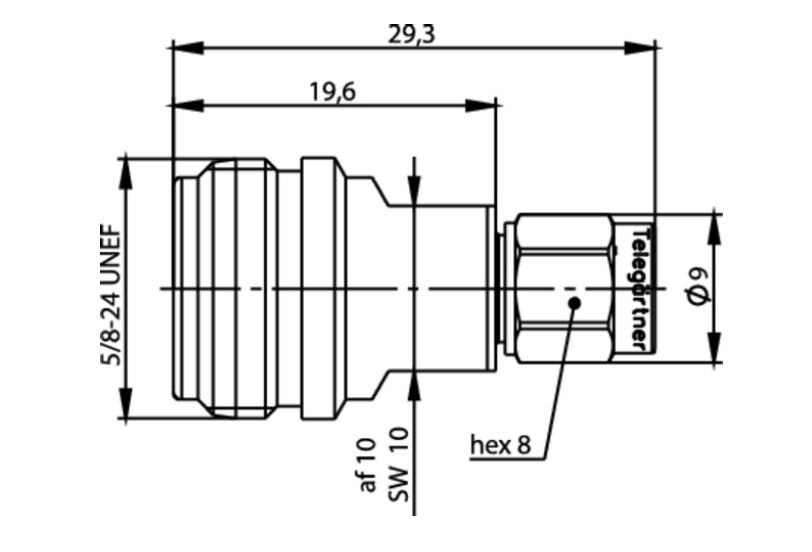 N-SMA REDUKCJA M-F pomiarowa 40dB/2GHz 33dB/6GHz 20dB/18GHz