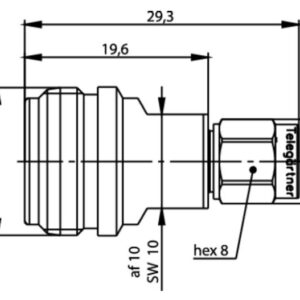 N-SMA REDUKCJA M-M pomiarowa 40dB/2GHz 30dB/6GHz 20dB/18GHz