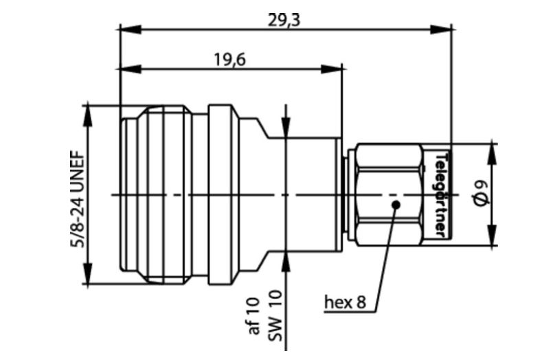 N-SMA REDUKCJA M-M pomiarowa 40dB/2GHz 30dB/6GHz 20dB/18GHz