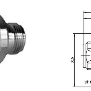 ODGROMNIK GAZOWY 230V N-F/N-F 2,5GHz kapsula w komplecie