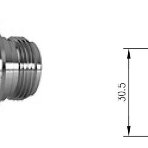 ODGROMNIK GAZOWY 90V N-F/N-F 2,5GHz kapsula w komplecie