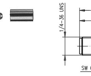 SMA-F GNIAZDO BULKHEAD  NA RG-316 G7