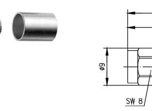 SMA-M WTYK NA CNT240/H155 zagn/zag gold G30/G54