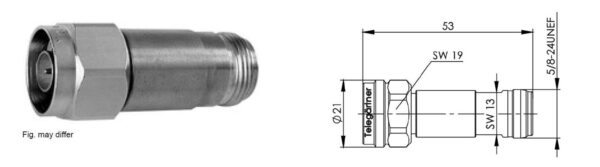 TŁUMIK N 10dB 2W 10GHz