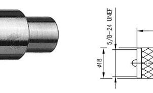 UHF-M WTYK NA RG-58 lut/skręcane PTFE