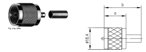 UHF-M WTYK NA RG-58/CNT195 zagn/zagn G1