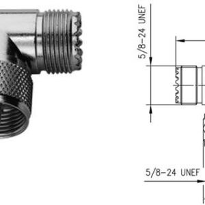 UHF TRÓJNIK F-M-F M-358