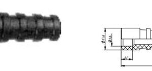 USZTYWNIENIE DO KABLA RG-58  czarne