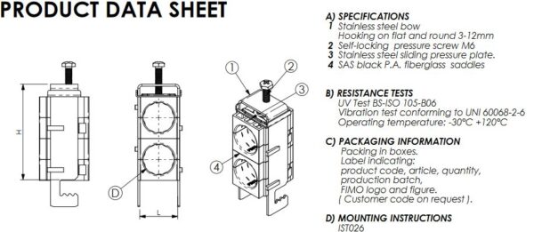 UCHWYT DO KABLA 1/2″S 13-14mm płaskow. 3-12mm