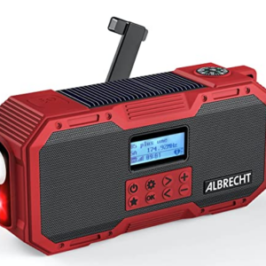 RADIO ALARMOWE ALBRECHT DR112 FM/DAB+/BT  dynamo/solar SOS latarka power bank IPX5