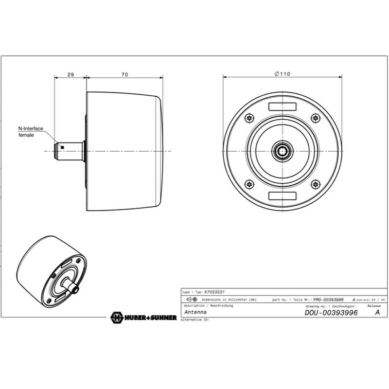 ANTENA BUS/TRAM 440-470MHz ex.K7023231