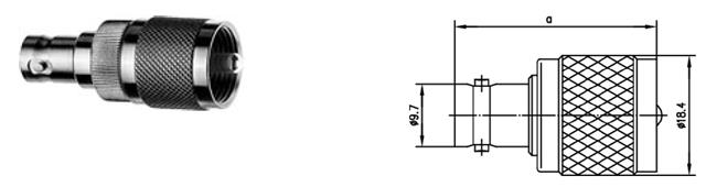 BNC-UHF REDUKCJA F-M