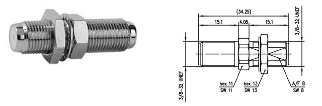 F-F REDUKCJA MONTAŻOWA F-F 75ohm