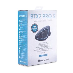 INTERKOM BTX2 PRO S LR-SINGLE, FM radio,  do 1600m