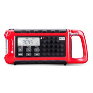 RADIO ALARMOWE MIDLAND ER200 AM/FM dynamo/solar/USB latarka 2200mAh Li-Ion