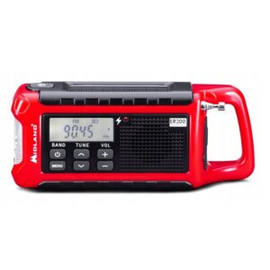 RADIO ALARMOWE MIDLAND ER200 AM/FM dynamo/solar/USB latarka 2200mAh Li-Ion