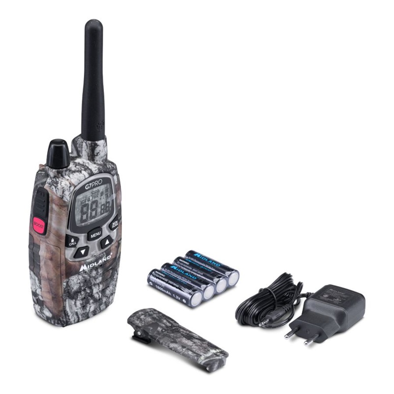 RADIO PMR MIDLAND G7-PRO Mil PMR/LPR  radio+ład.ścien.+4accu