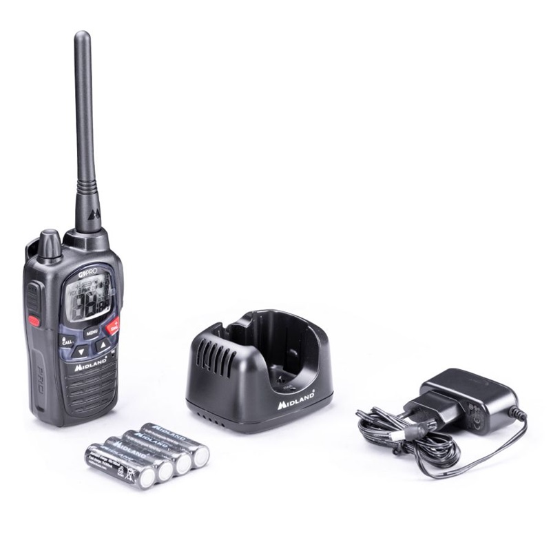 RADIO PMR MIDLAND G9 PRO 1szt+ład.stoł.  +accu