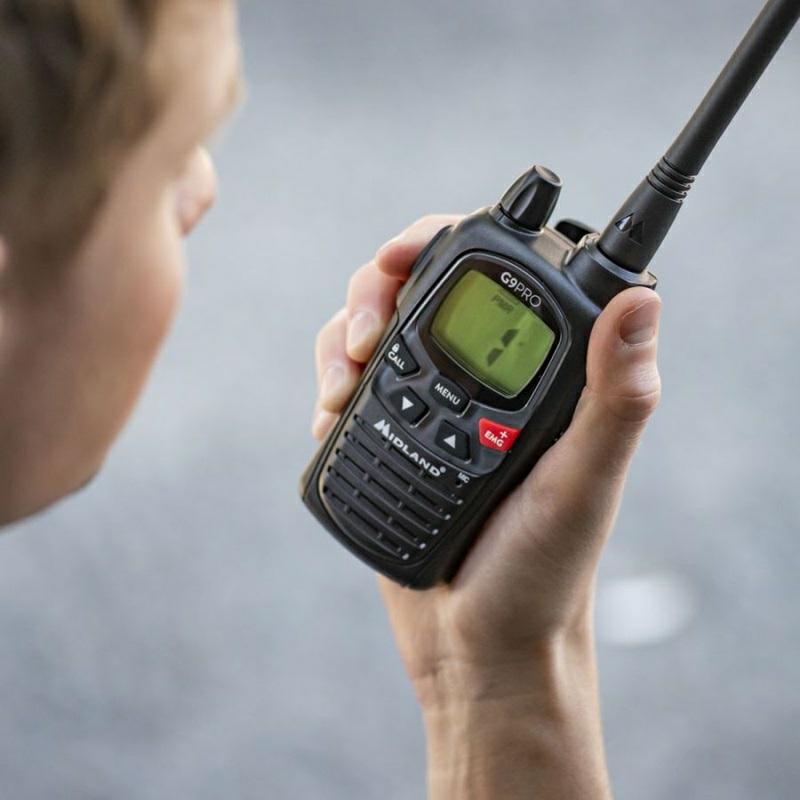 RADIO PMR MIDLAND G9 PRO 1szt+ład.stoł.  +accu