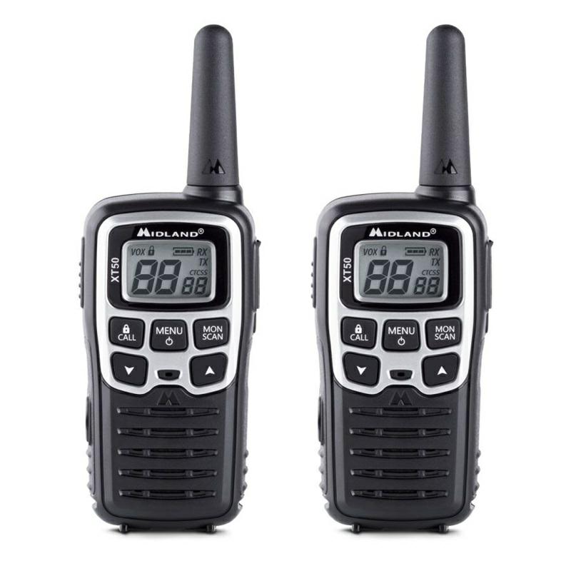 RADIO PMR MIDLAND XT50  kpl=2radia+2aku+podstawka podwójna+kabel USB