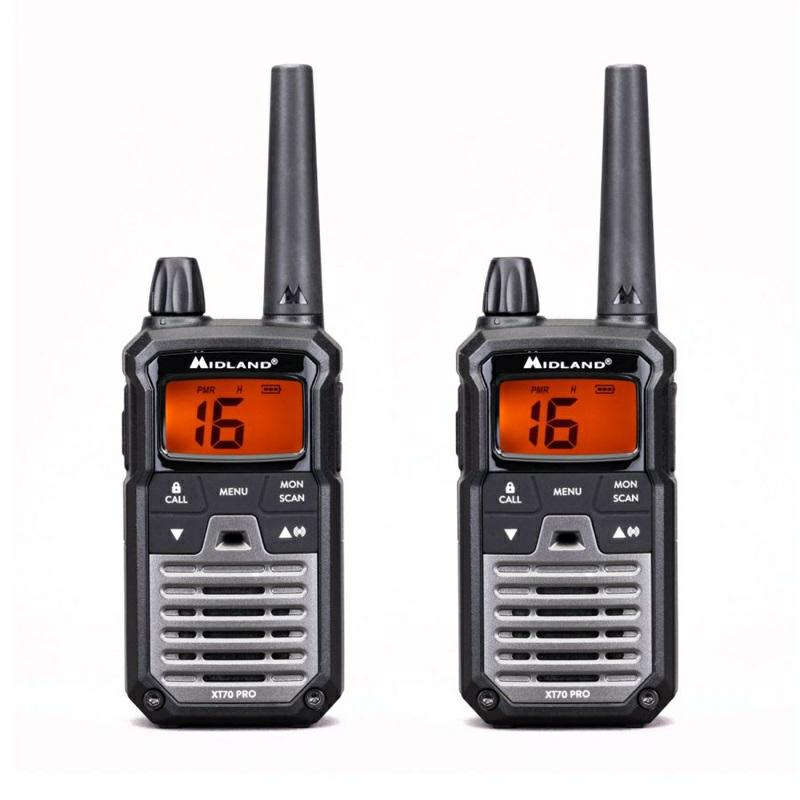 RADIO PMR MIDLAND XT70 PRO Twin  kpl=2radia+2pakiet aku+ład.stołowa