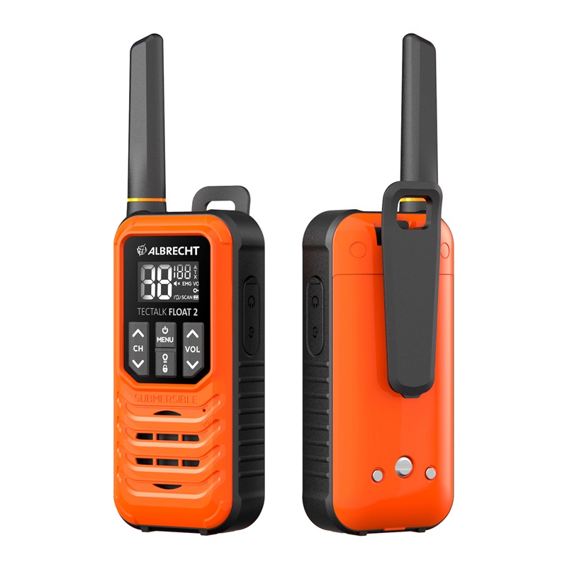 RADIO PMR TECTALK Float-2 IP67 walizka  2xradio 6xaku. 1xład.stoł.