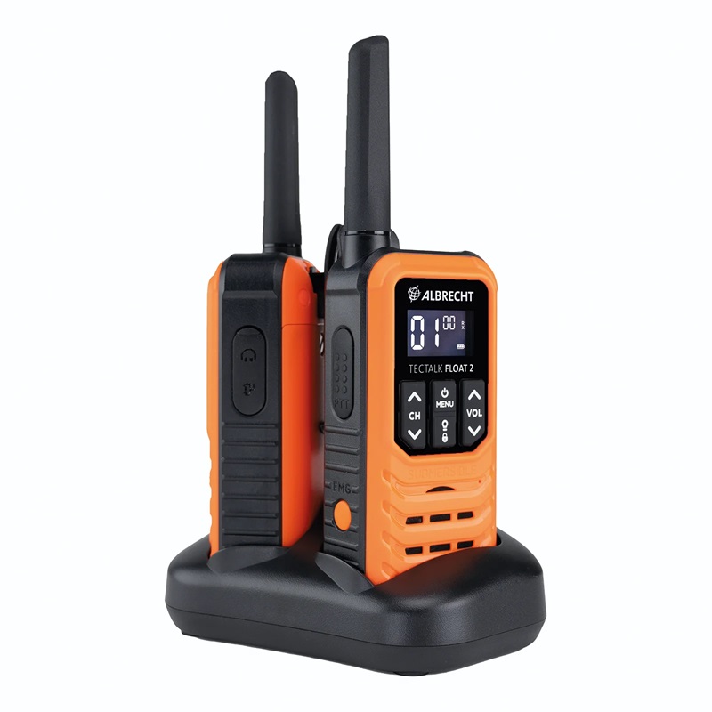 RADIO PMR TECTALK Float-2 IP67 walizka  2xradio 6xaku. 1xład.stoł.