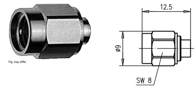 SMA-M WTYK NA RG-405 lut G11