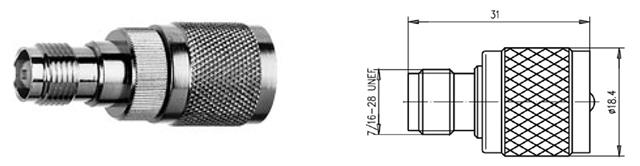 UHF-TNC REDUKCJA M-F