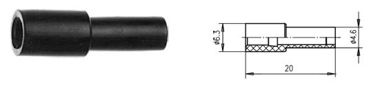 USZTYWNIENIE DO KABLA RG-174/188/316 czarne