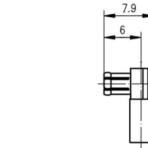 Prywatne: MCX-M WTYK KĄTOWY NA RG-316 lut/zagn AU G7
