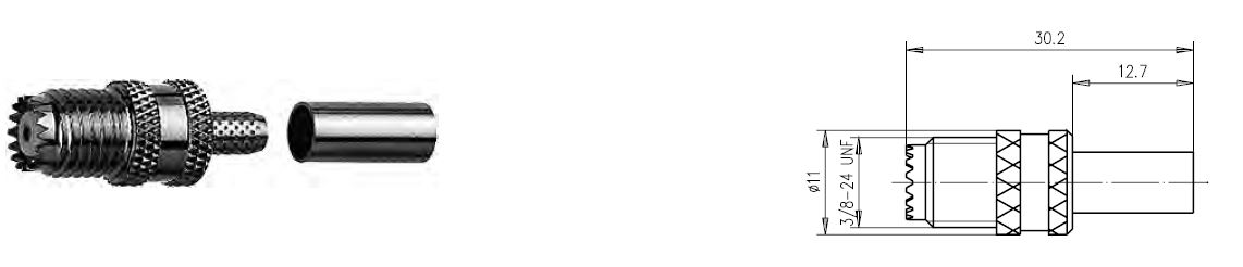 Prywatne: MiniUHF-F GNIAZDO NA RG-58