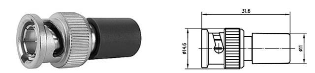 Prywatne: SZTUCZNE OBCIĄŻENIE BNC-M 75ohm 0,5W 100  MHz