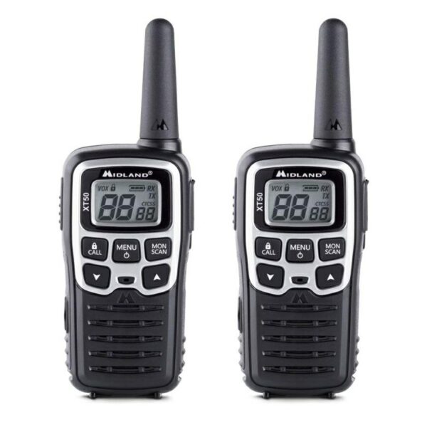 RADIO PMR MIDLAND XT50  kpl=2radia+2aku+ podstawka podwójna+kabel USB