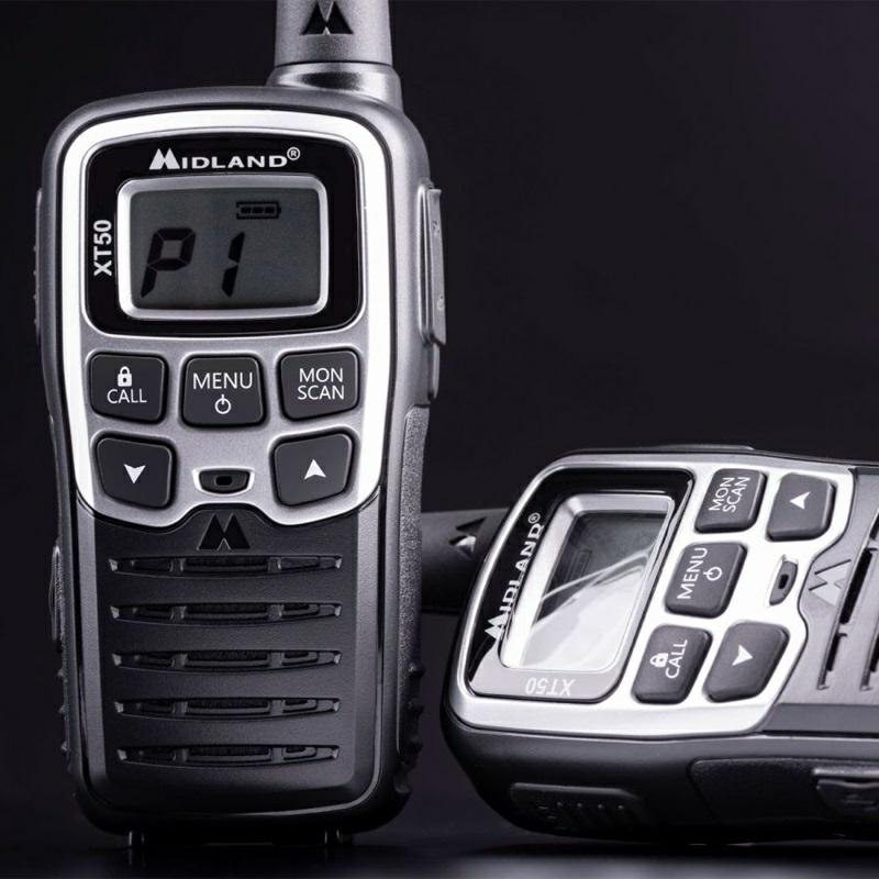 RADIO PMR MIDLAND XT50  kpl=2radia+2aku+ podstawka podwójna+kabel USB
