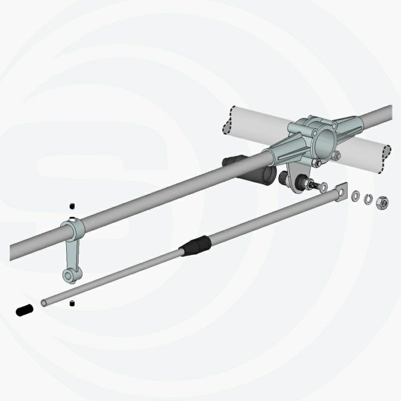 ANTENA BAZOWA CB SD-FM DIPOL 87-194 MHz  Long Boom